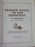 Narrow Gauge to the Redwoods by  Dicksinson + others  w/ dust jacket