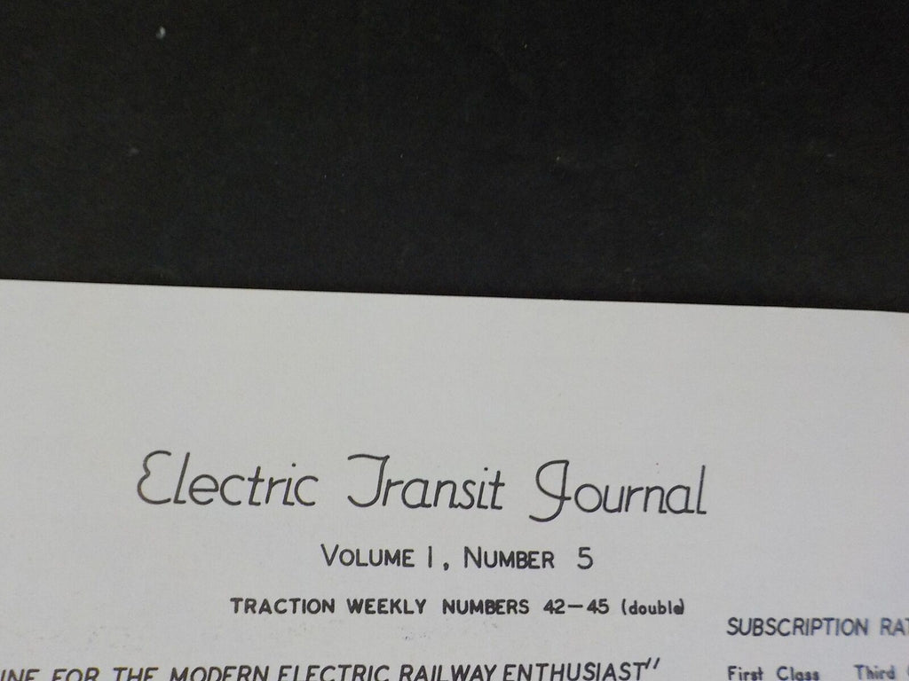 Electric Transit Journal 1962 February 25 V1 #5 – RailroadTreasures