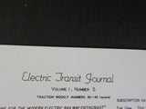 Electric Transit Journal 1962 February 25  V1 #5