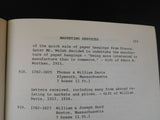 List of Business Manuscripts in Baker Library compiled by Robert W Lovett and El