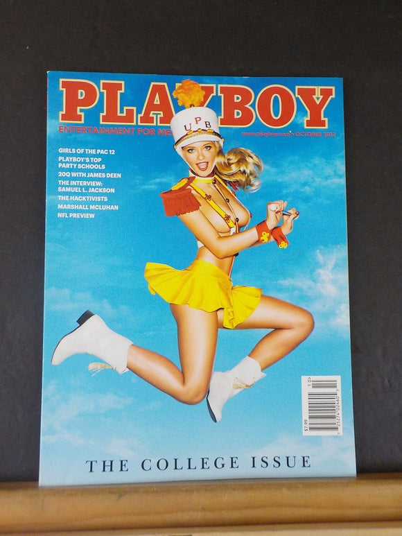 Playboy Magazine 2013 October Entertainment for Men THe College Issue