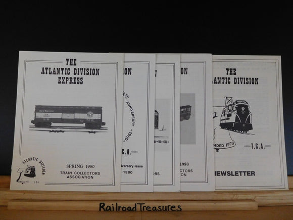 Atlantic Division Express 1980 Lot of 5 Train-Town Bridges Trains chug through m