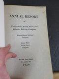 Duluth South Shore and Atlantic Railway Company Annual reports 1938-1944 HardCov