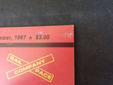 Rail Pace News Magazine 1987 December Railpace Claremont light rails NJ Transit