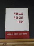 Norfolk and Western Railway Annual Report 59th  Year ended December 31 1954  MAP