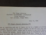 Short Circuit Bulletin 1980 Texas Electric Railroaders Assoc  Lots of info