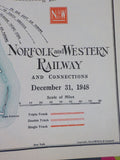 Norfolk and Western Railway Annual Report 54th Year ended December 31 1949  MAP