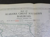 Alabama Great Southern Railroad Company Annual Report 1917 December 30 41st MAP