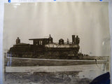 Photo Illinois Central Locomotive #108   8 wheel switcher steam Black & White