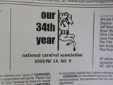 Carousel Vol 34 #9 September 2000 Two Kid Rides+Train Ride=Swyear Amusements