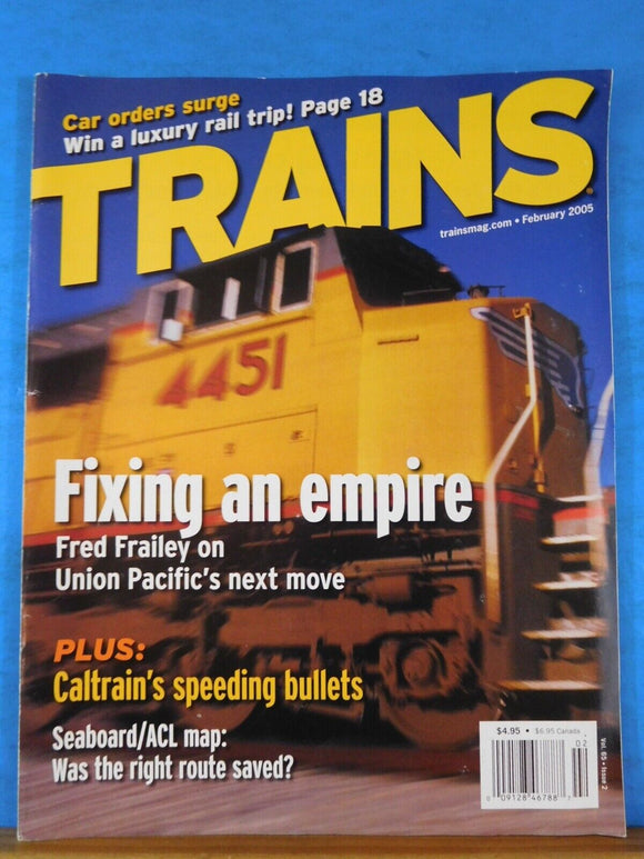 Trains Magazine 2005 February Fixing an empire Caltrain speeding bullets