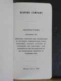 Reading Company instructions governing oper inspect maintenance Air Brakes 1954