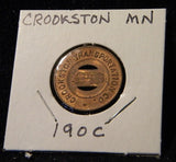 Token MN Crookston 190C Crookston Transportation Co Good for one fare