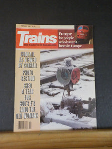 Trains Magazine 1981 February Conrail Soo F"s Europe