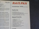 Railfan Magazine 1978 November vol.2 #7 CHessie Bone VAlley creatures