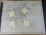 Map Wilmington Delaware 1929 November Approx 24 1/2 X 20 1/2 inches B&O PRR