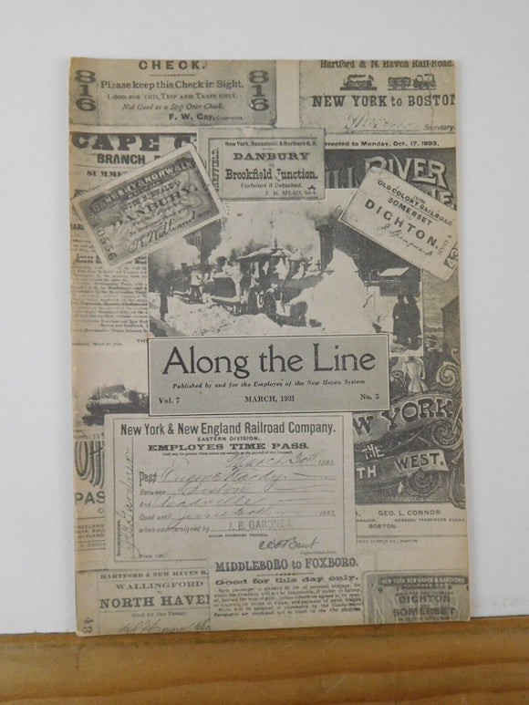 Along the Line 1931 March  New York New Haven & Hartford Employee Magazine