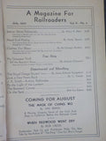 Railroad Man's Magazine 1930 July Rolling Wheels  Power Parade Covers loose