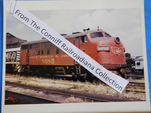 Photo Gulf Mobile & Ohio Locomotive #808B  8X10 Color