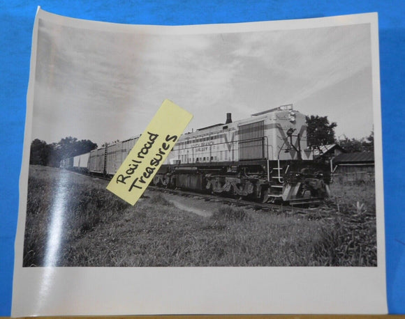 Photo South Branch Valley Locomotive with freight cars Approx. 8 X 10 Inches