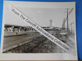 Photo Illinois Central Locomotive #4028 8X10 B&W New Orleans Loco in thedistance