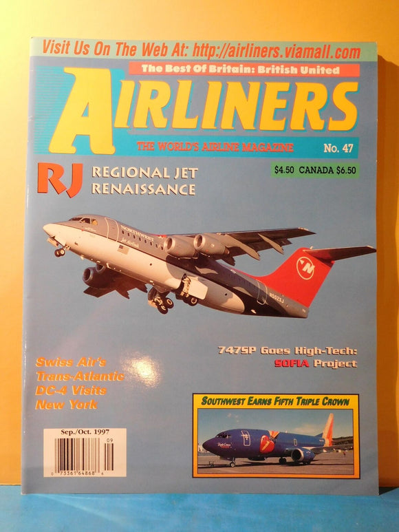 Airliners World’s Airline Magazine 1997 Sept Oct #47 Best of Britain British Uni