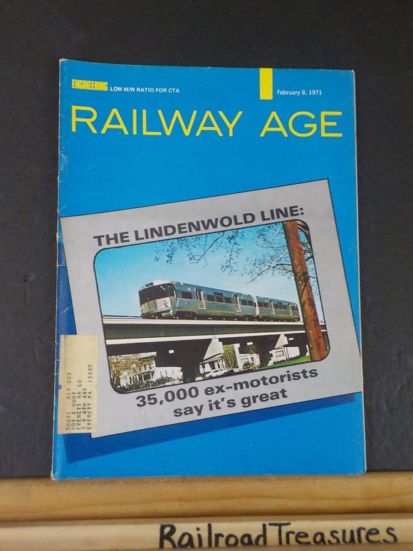 Railway Age 1971 February 8  V170 #3 Lindenwood Line