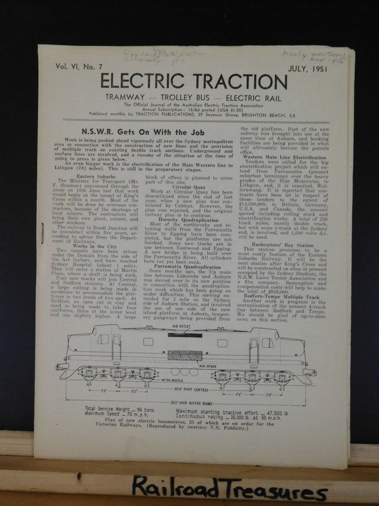 Electric Traction Australian Tramway Trolley Bus Electric Rail V6 #7 J ...