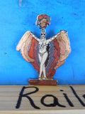 Jaycees Nevada Show girl with fantail  pin