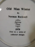 Plate Norman Rockwell Old Man Winter Fairview China 1979