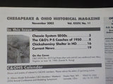 C&O History 2003 November Chesapeake and Ohio Historical Magazine SD50s P-S Coac