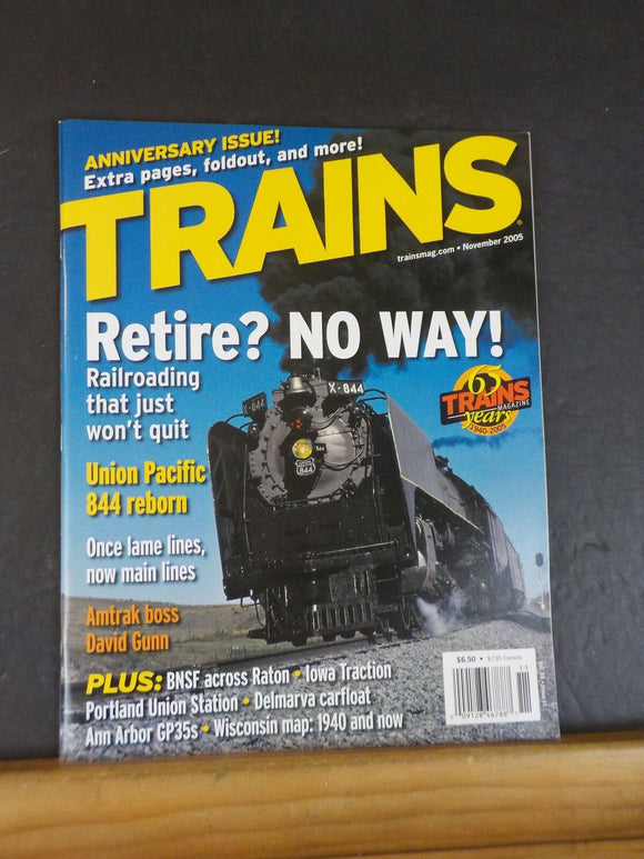 Trains Magazine 2005 November Railroading that just won't quit  UP 844 reborn