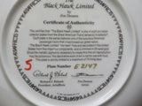 Plate Great American Train Series Black Hawk Limited by Jim Deneen Plate #E2147