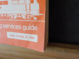 Thomas Cook Continental Timetable 1987 Winter September 27-October 31