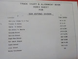Southern Pacific San Antonio Division 1969 Track Chart & Alignment Book