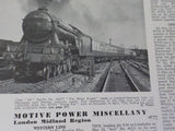Locomotive Railway Carriage & Wagon Review # 1959 July Special Issue