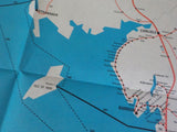 Map British Rail Passenger Network 1983-1984  International Passenger Network