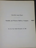Norfolk and Western Railway Annual Report 55th Year ended December 31 1950  MAP