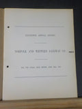Norfolk and Western Railway Annual Report 16th June 30 1912 FOLD OUT MAP