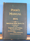 Poor's Manual of Railroads 1904 Maps History rolling stock more