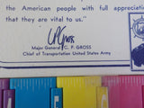 Ink Blotter Pad Engine of War by Association of American RRs Circa 1940s