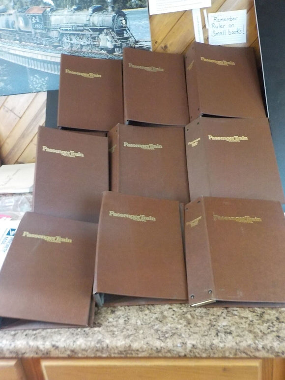 Passenger Train Journal Binders lot of 10