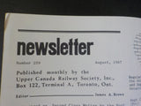 Upper Canada Railway Society Newsletter #259 August 1967 Britain comes to the ra