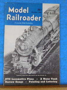 Model Railroader Magazine 1946 November NYC Locomotive plans Water tank Painting