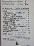 Trains Magazine 1978 December Third annual Christmas issue 5 hrs late but going