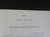 Cleveland and Pittsburg Railroad Company Annual Report 1937 90th equipment milea