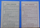 Erie Lackawanna Suburban Timetable Lot of (2) Main Line Bergen County Line