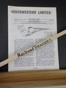 Northwestern Limited Vol 1 Second #5 July 1969 North Western Illinois Railway Hi