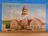 Postcard Union Station Bangor, Maine to Ray Miller