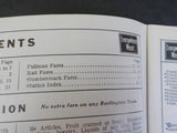 Burlington Route System Public Timetable 1961 November-1962 January